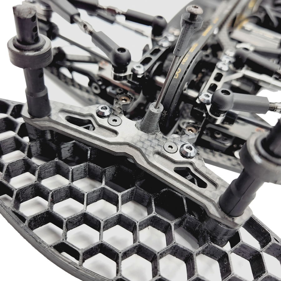 RC MAKER Geocarbon Flex Front Bumoer Mount for Awesomatix A800R