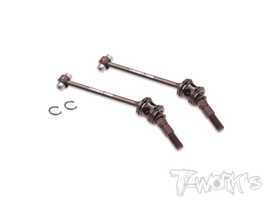 T-Work`s Ball Bearing ECS Front Drive Shaft for Xray X4-2023/24 + X4F-2024 (2)