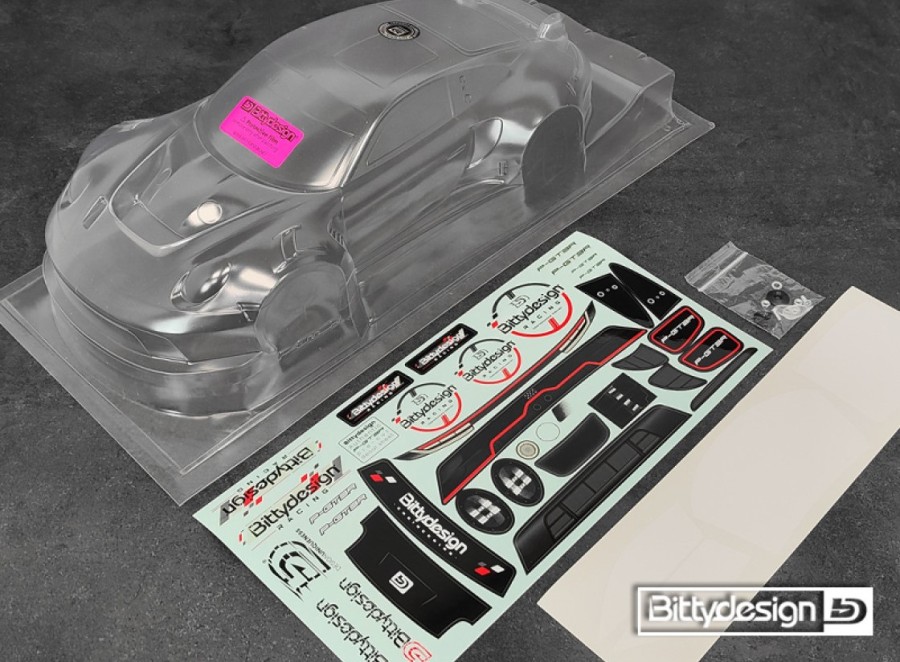 Bittydesign P-GT3R 1:12 Supastox Clear Body