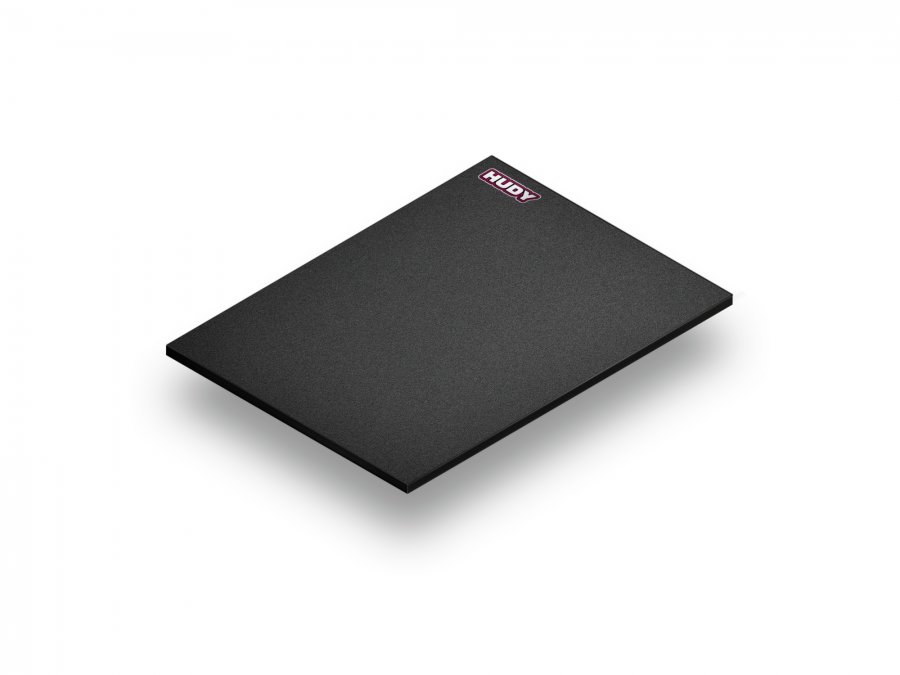 HUDY Flat Setup Board for 1:10 & 1:12 Touring Cars Lightweight - Dark Grey