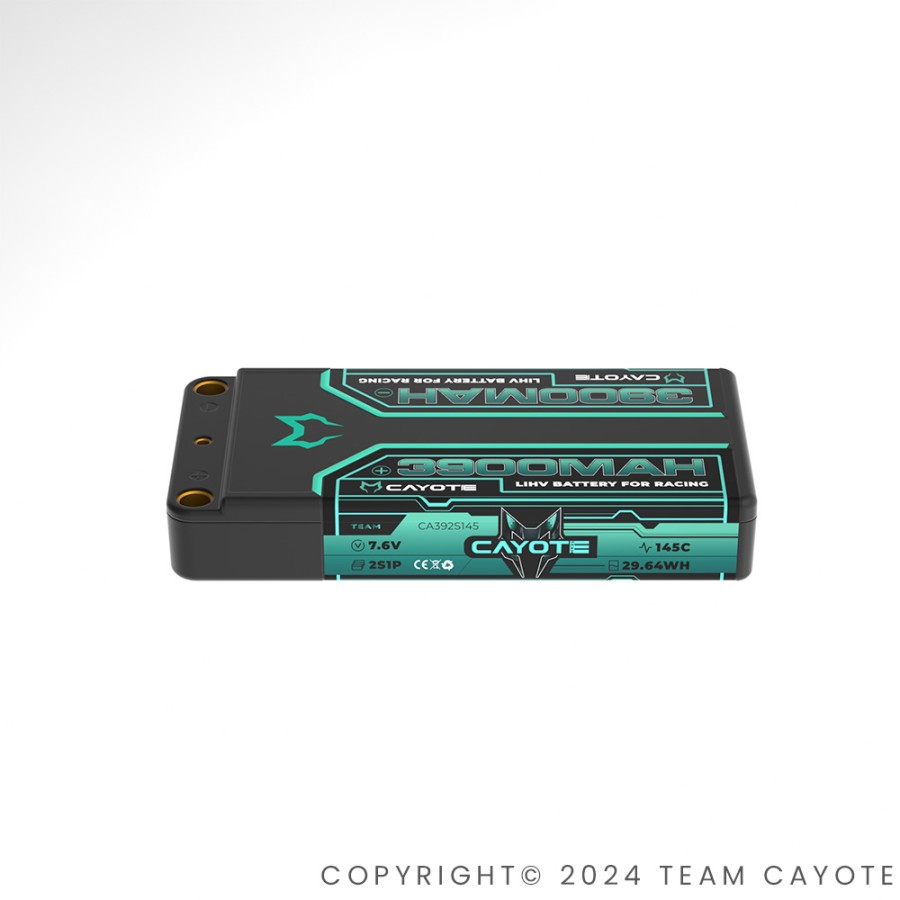 CAYOTE Racing 3900mAh 2S Shorty LiPo Akku 7,6V 145C 142g