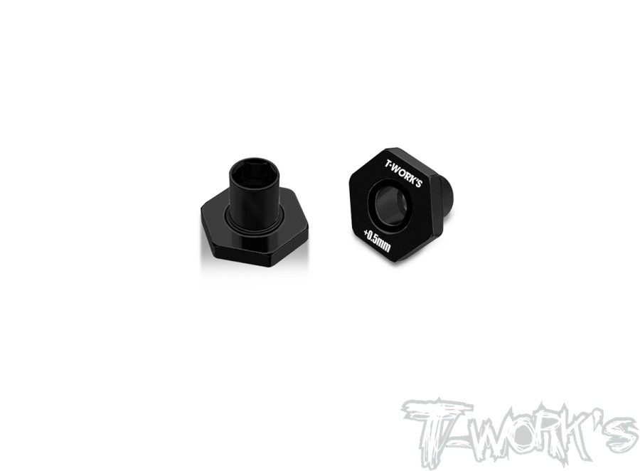 T-Work`s 6mm Bearing Wheel Hub Axle +0,5mm for Xray X4-2023 (2)