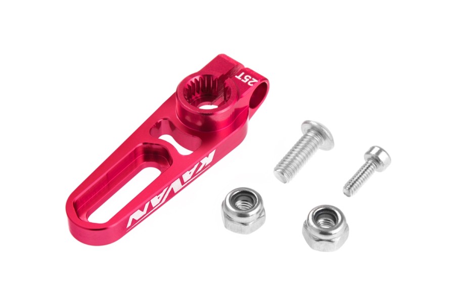 MIBO Aluminum Servohorn 25T Adjustable 12-22mm - Red