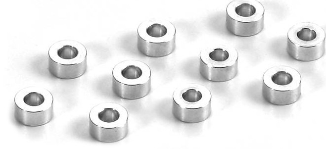 XRAY Aluminum Shims 3,0 x 6,0 x 3,0mm - Silver (10)