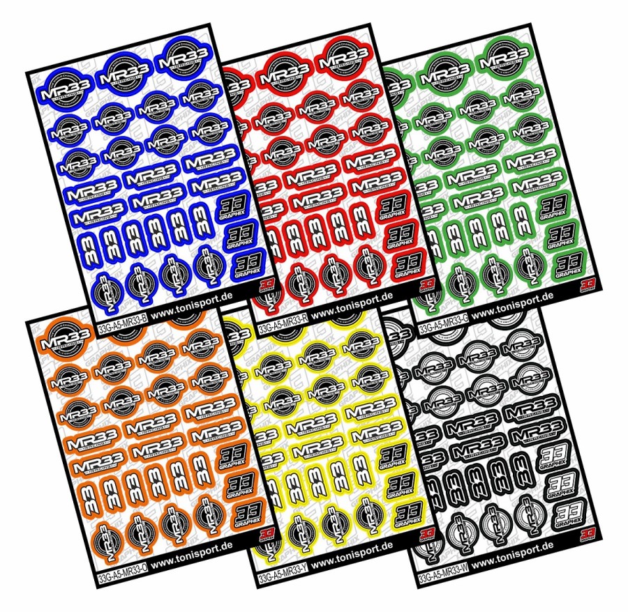 MR33 Sticker Sheet by 33Graphix DIN A5
