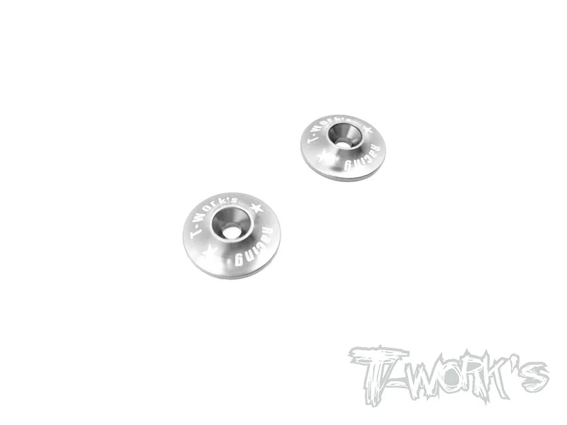 T-Work´s Aluminum Wing Washer for 1/8 - Silver (2)