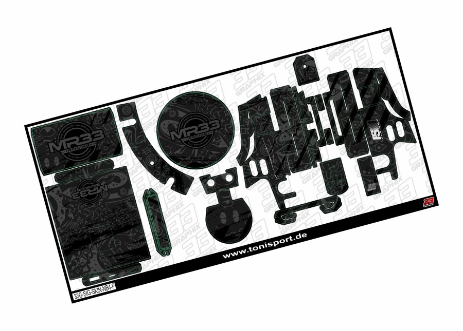 MR33 SIGNATURE Flysky Noble NB4-Pro Skin Sticker Sheet by 33Graphix