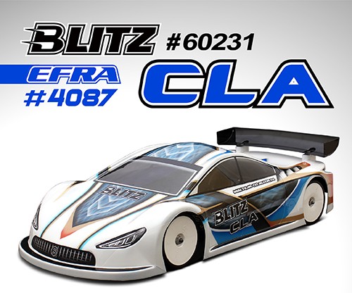 Team Titan BLITZ CLA 190mm Karosserie (unlackiert) 0,7mm