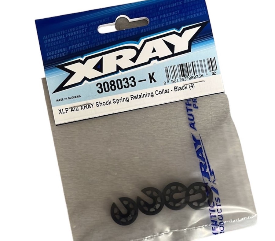 Xray XLP Aluminum Shock Spring Retaining Collar (4)