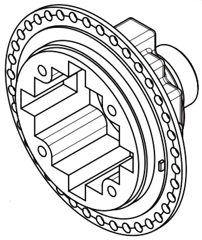 AXON TC10/3 Differential Case 38T (1)