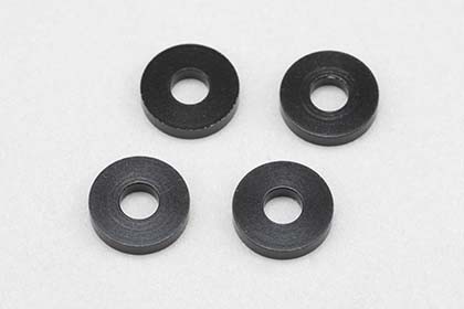 Yokomo Aluminum Shim 3,0 x 8,0 x 1,5mm - Black (4)