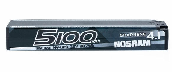 Nosram Graphene-4.1 5100mAh 7.6V 135C/65C HV Ultra LCG Stock Spec LiPo Akku - 248g