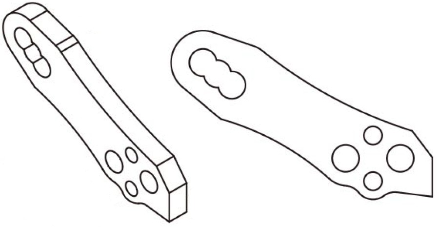 AXON TC10/3 Damper Stay Rear 3-Hole (2)