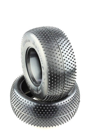 Schumacher Mini Pin - Yellow - Short Course Tyres (2)