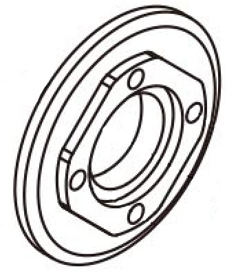 AXON TC10/3 Aluminum Center Drive Pulley Hub