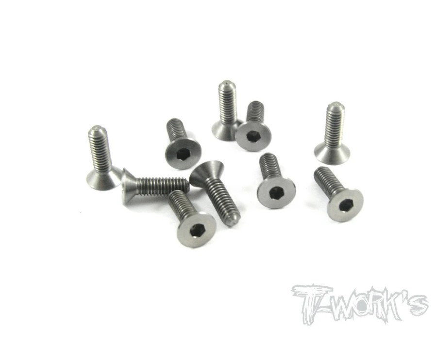 T-Work´s 64 Titan Countersunk Hex Screw M3 x 10,0mm (10)