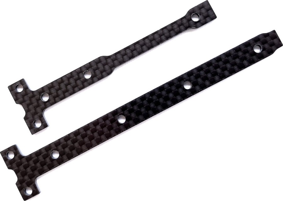 Team Associated RC10B74.1 Carbon Chassis Brace Support Set 2,0mm (2)