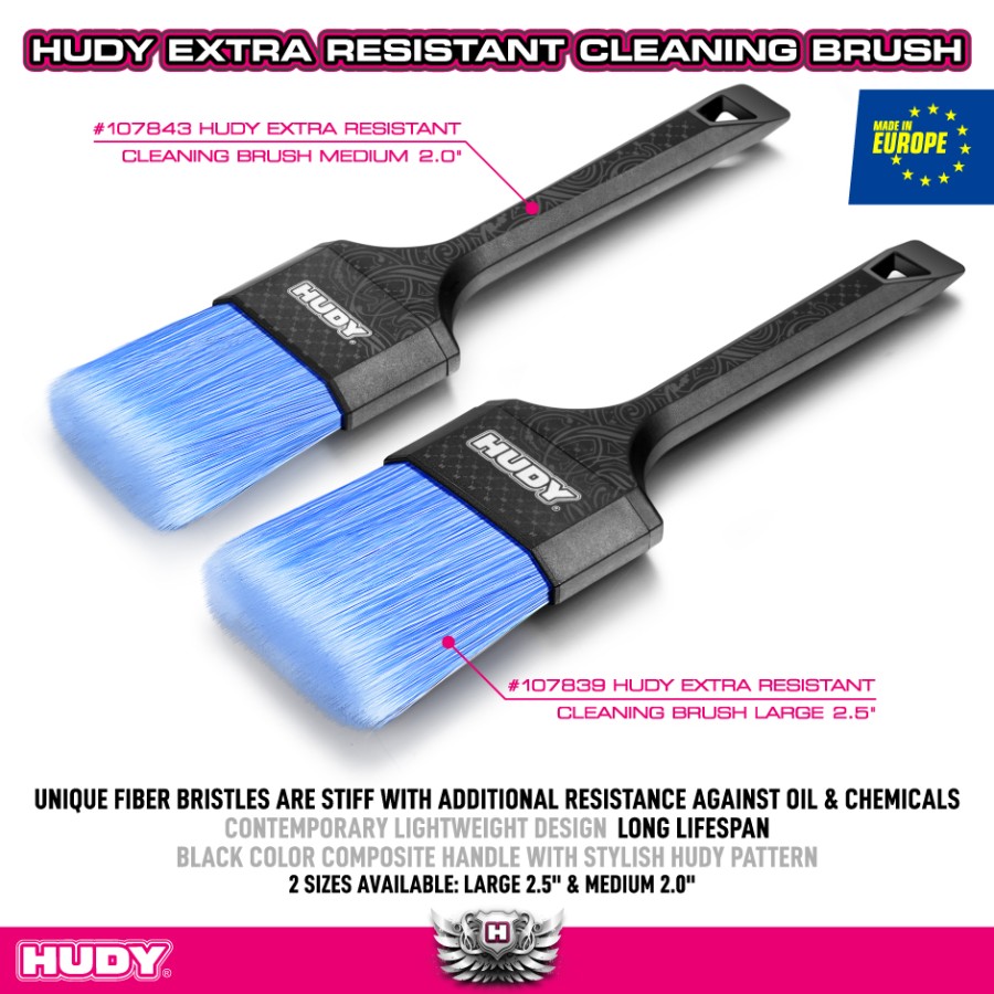 HUDY Reinigungs Pinsel 6cm Breit Extra Widerstandsfähig