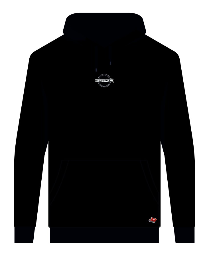 ToniSport Team Hoodie SMALL LOGO by 33Graphix - Schwarz