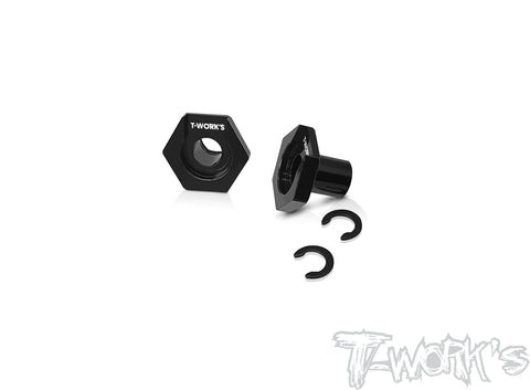 T-Work`s 6mm Bearing Wheel Hub Axle for Xray X4 (2)