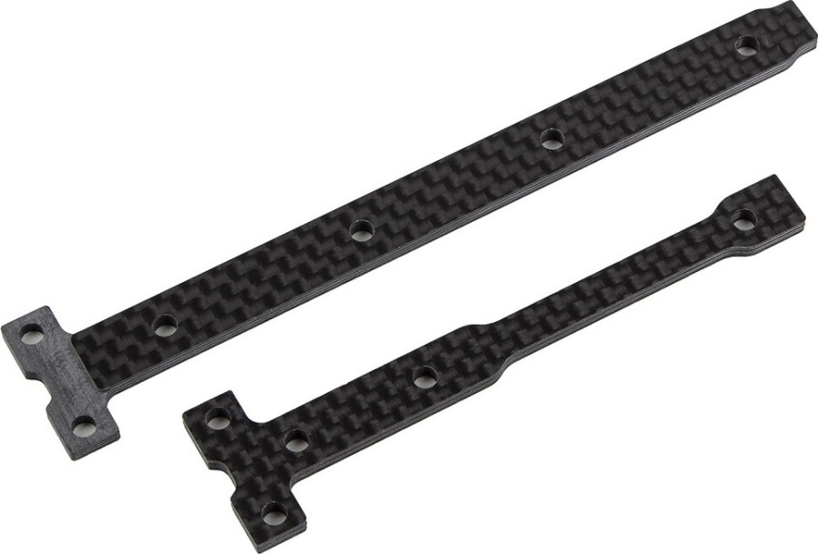 Team Associated RC10B74.1 Kohlefaser Chassis Streben Set Hart 2,5mm (2)