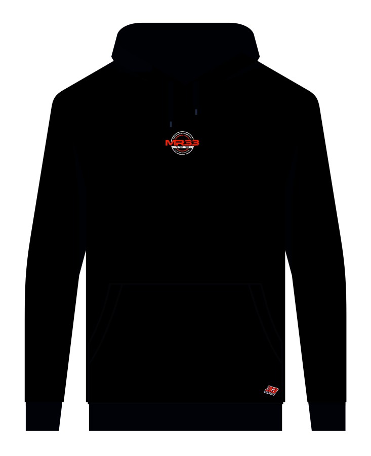 MR33 Team Hoodie SMALL LOGO by 33Graphix- Schwarz
