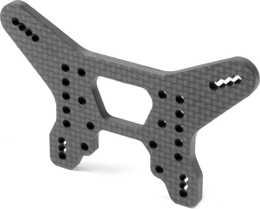 XRAY XB4-2024 Graphite Shock Tower for HS Bulkhead Rear 3,5mm - Lower
