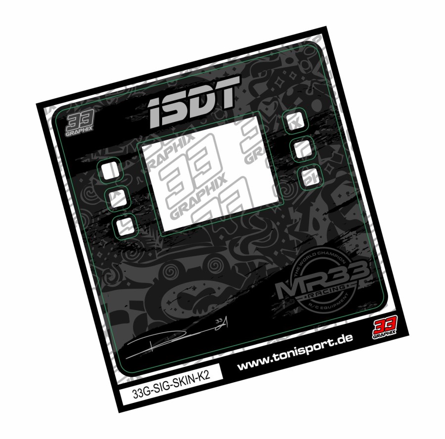 MR33 SIGNATURE Sticker for ISDT K2 Air Charger by 33Graphix
