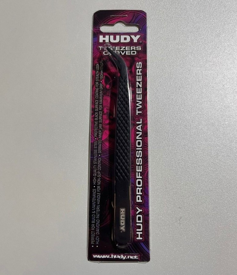 HUDY Professional Tweezers Curved