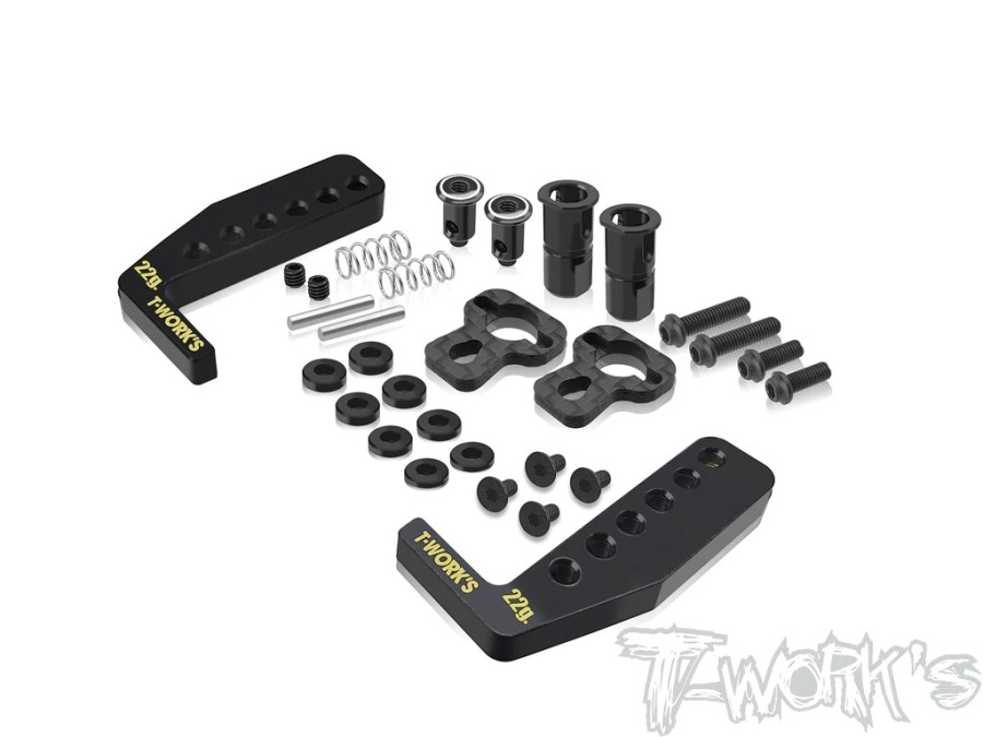 T-Work`s Easy Snap Brass Battery Mount Set for Awesomatix A800R