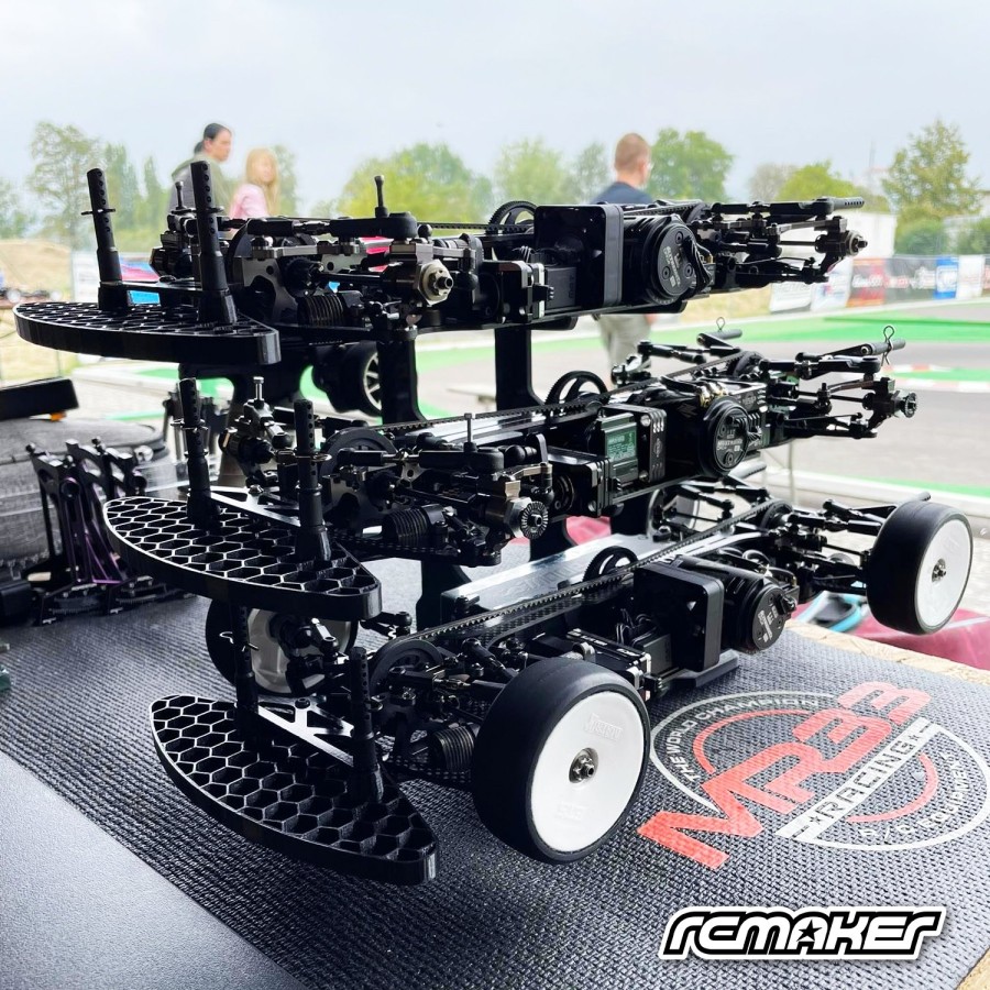 RC MAKER 3D Pro Kohlefaser Fahrzeugständer für 1:10 & 1:12 Onroad Fahrzeuge