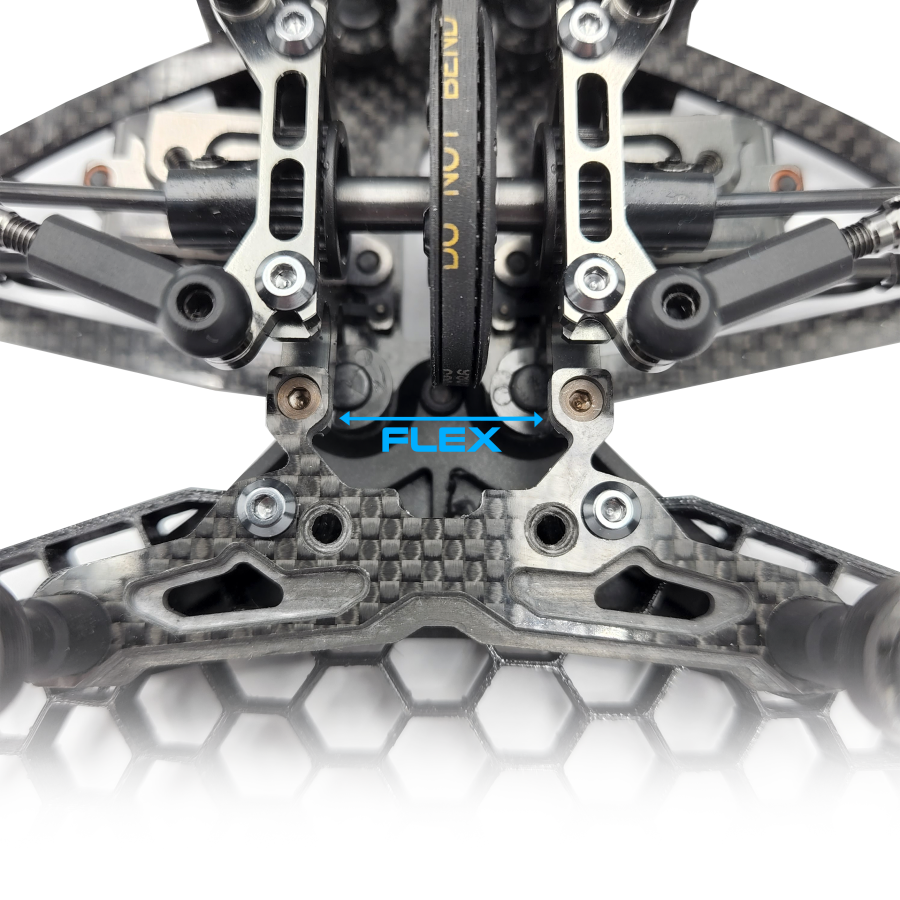 RC MAKER Geocarbon Flex Front Bumoer Mount for Awesomatix A800R