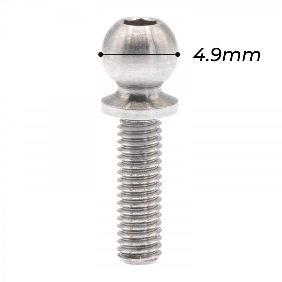 OfficinaRC Ball Stud 4.9mm Titanium Grade 5 (10mm) (2)