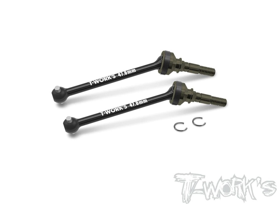 T-Work`s Aluminum CVD Set (47,8mm) Rear for Xray X4-2023 (2)