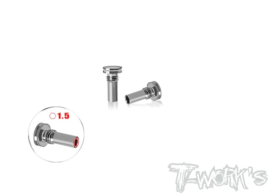 T-Work`s Titanium 25% Progressive Spring Screw for Awesomatix A800R (2)