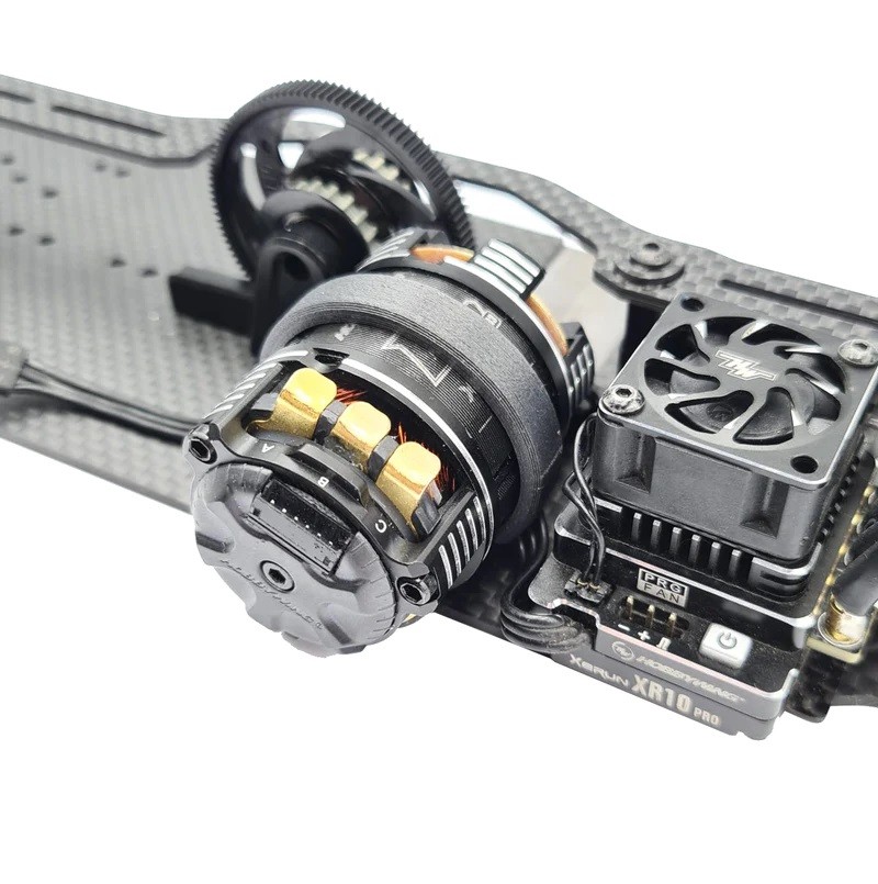 RC MAKER 3D Pro ESC and Fan Wire Route WIDE for Mid Motor TC - Exposed Stator