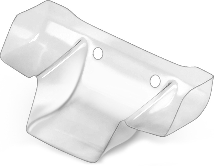 Xray Lexan Frontflügel - Breit - Ribbed