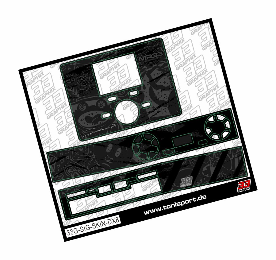 MR33 SIGNATURE Junsi DX8 Skin Sticker Sheet by 33Graphix