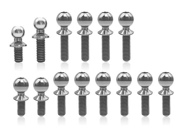 T-Work`s 64 Titanium Ball End Set for Team Associated B7 (14)