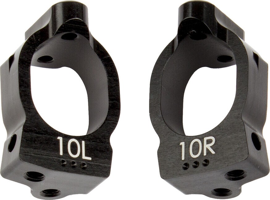 Team Associated RC10B74 Aluminum Caster Blocks 10 deg. (L+R)