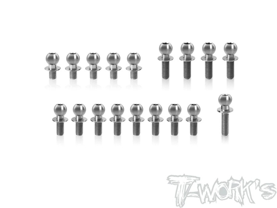 T-Work`s 64 Titanium Ball End Set for AXON TC10/3 (18)