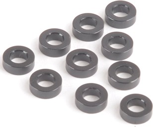 Schumacher M3 Aluminium Unterlegscheiben 2,00mm - Schwarz (10)