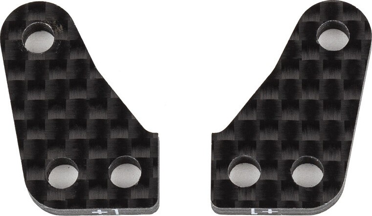 Team Associated RC10B74 FT Carbon Steering Block Arms, +1 (2)