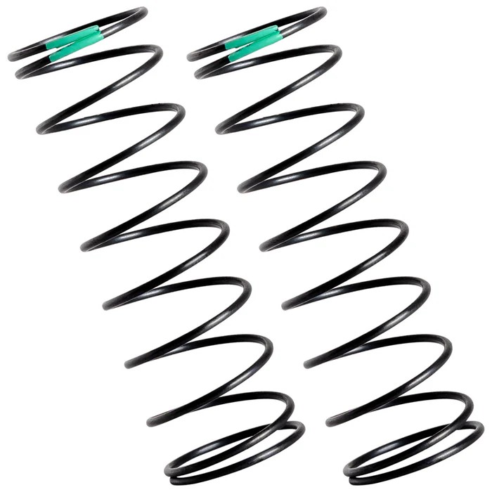 1up Racing X-Gear 13mm REAR Springs 1:10 Offroad - Green - 2x Hard (2)