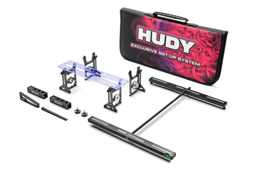 HUDY Komplettset Setup Werkzeuge & Tragetasche für 1:8 Onroad Fahrzeuge