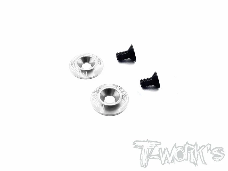 T-Work´s Aluminum Wing Washer for 1/10 - Silver (2)