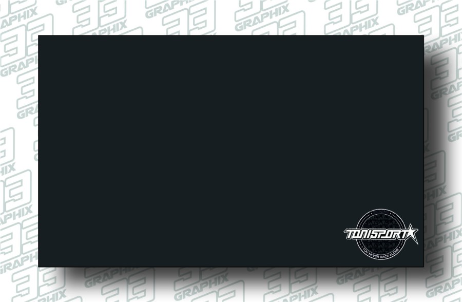 ToniSport Pit Mat Tischunterlage by 33Graphix 1000 x 600mm - Schwarz