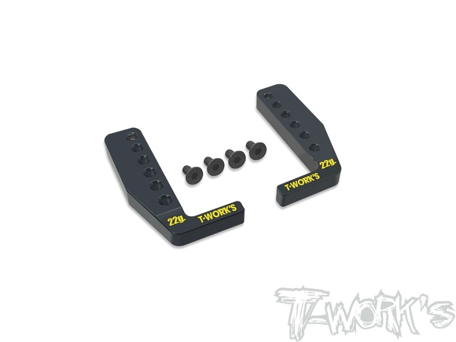 T-Work`s Brass Battery Mounts 2 x 22g for Awesomatix A800R