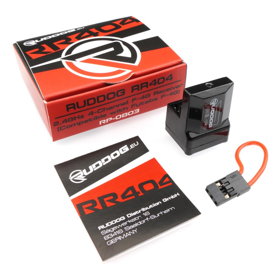 RUDDOG RR404 Receiver 2.4GHz 4-Channel Futaba F-4G