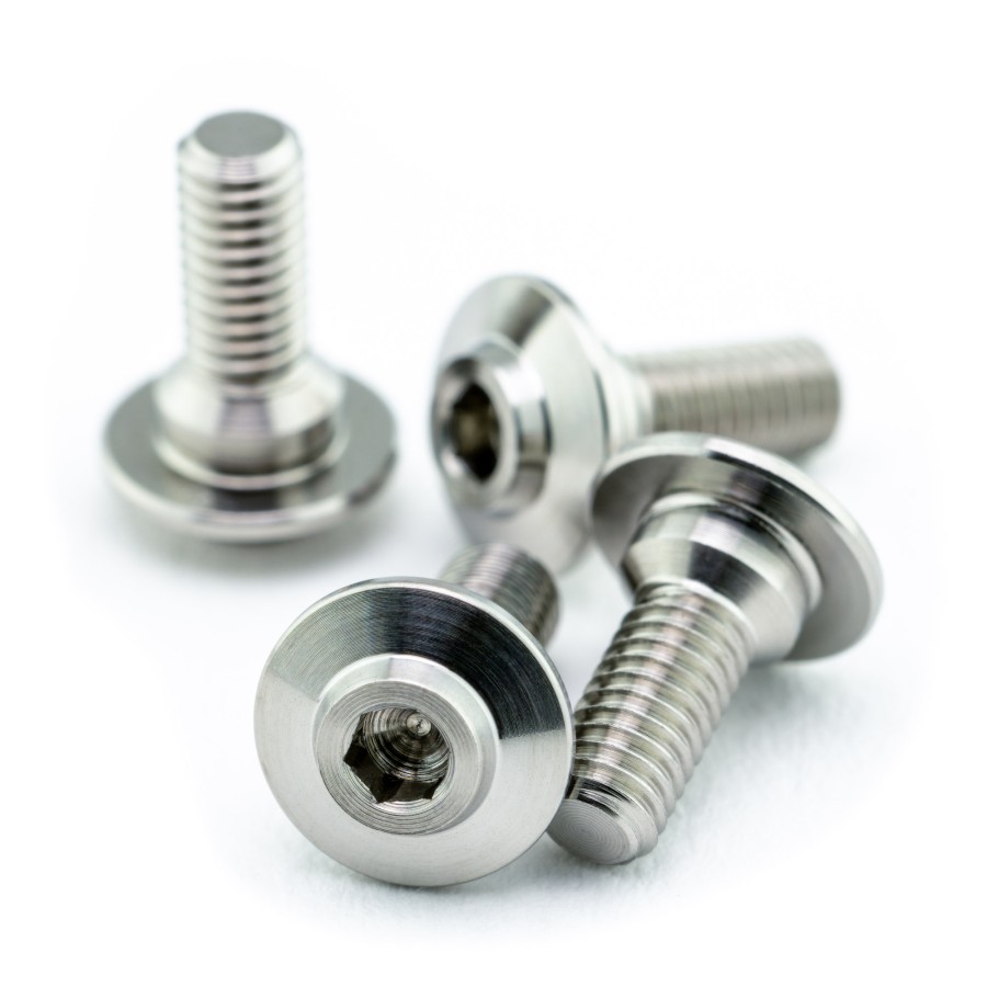 1up Racing Pro Duty Titanium ServoLock Screws M3 x 8,0mm (4)